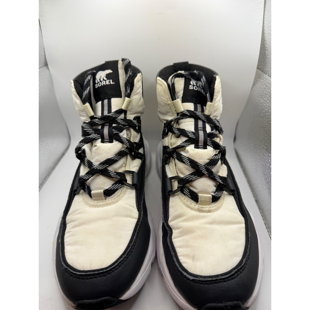 Sorel Kinetic Impact NXT Boot Black Sea Salt Waterproof NL4597-100 Womens 7.5